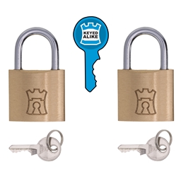 P1G22 - Brass Econo Keyed Alike Padlock